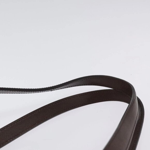 BURBERRY Nova Check Shoulder Bag Canvas Leather Beige Silver Auth - Picture 9 of 16